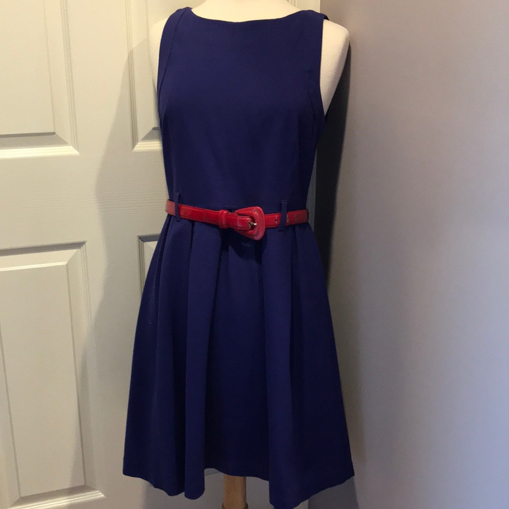 Theory royal Blue size 12 Flare Dress